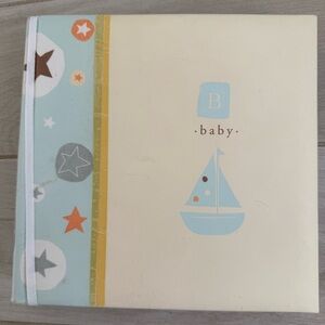 Baby Photo Album with Sailboat Design